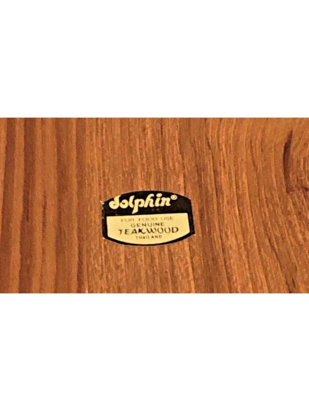 Vintage Dolphin Teakwood Wooden Cheese and Cracker Olives Charcuterie Board Tray